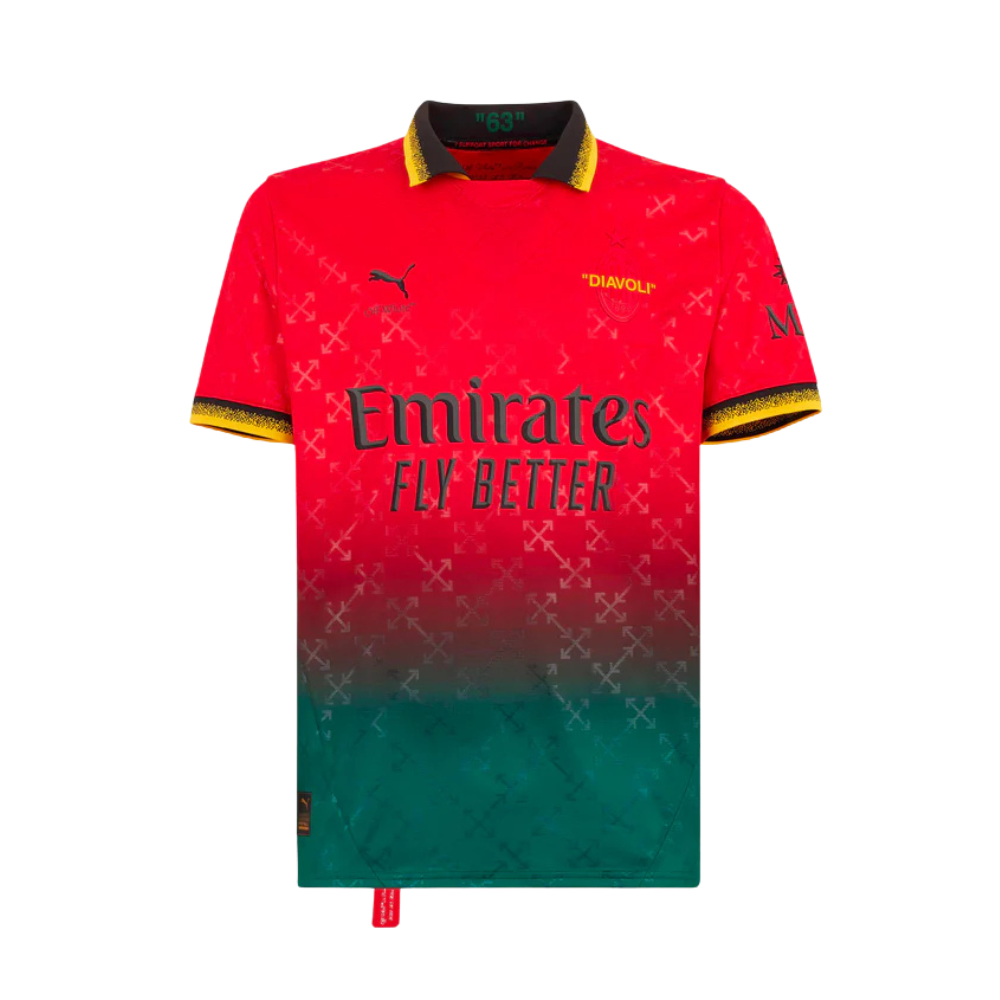 (KIDS) AC MILAN "OFF" FASHION COLLAB RED SPECIAL EDITION KIT 25/26