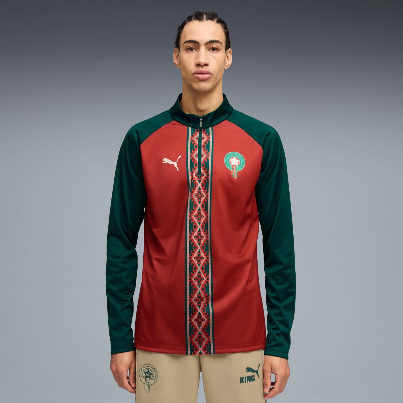 Morocco Warm Up 1/4 Zip Training Top