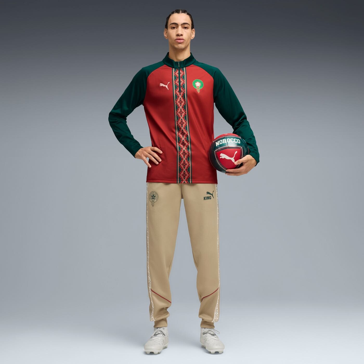 Morocco Warm Up 1/4 Zip Training Top