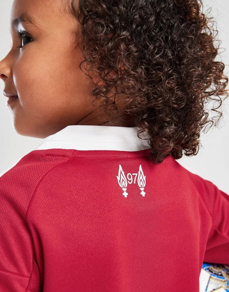 2025-26 Liverpool Home Kids Football Kit