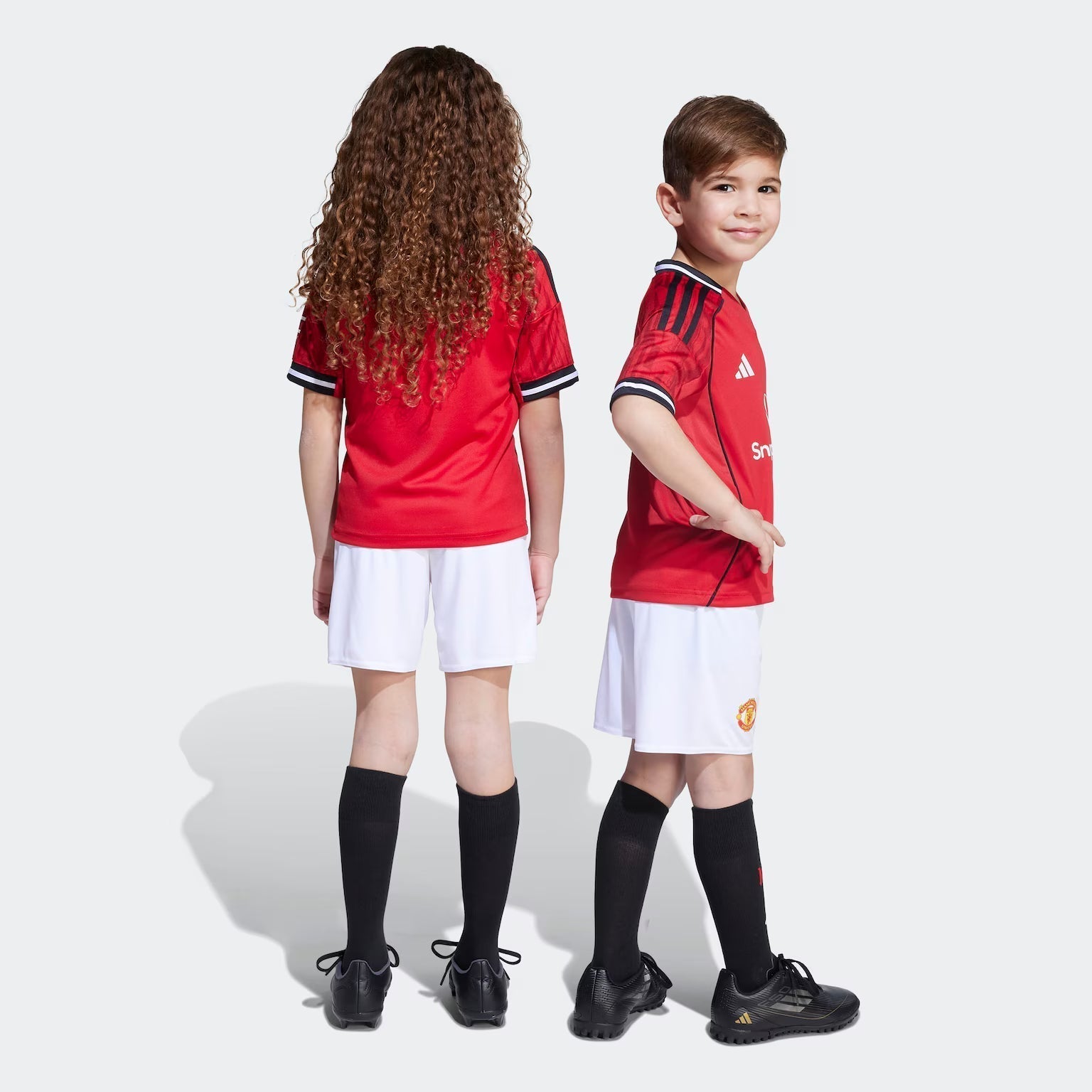 2025-26 Manchester United Home Kids Football Kit