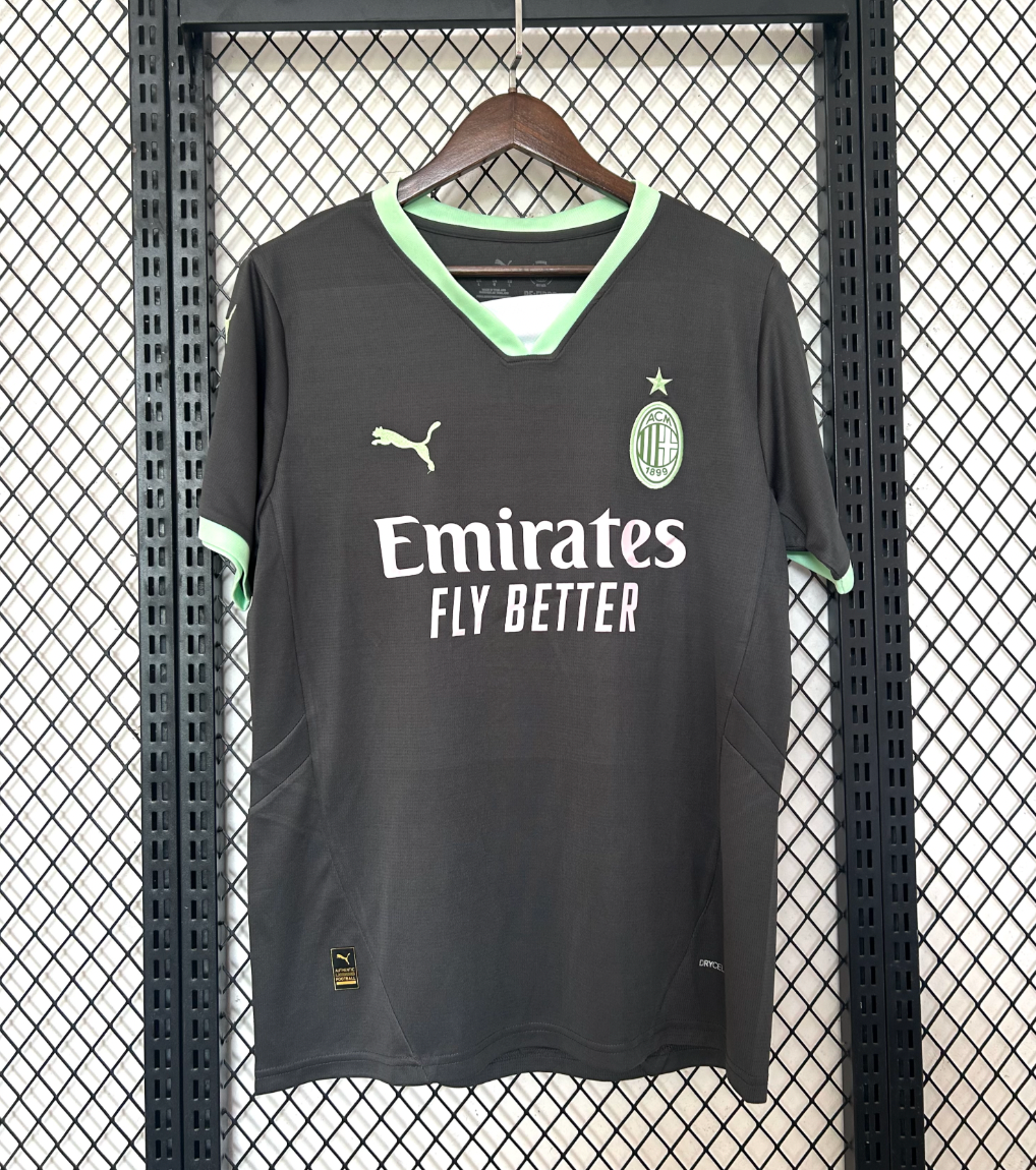 Ac Milan Third Kit 24/25 Grey and green