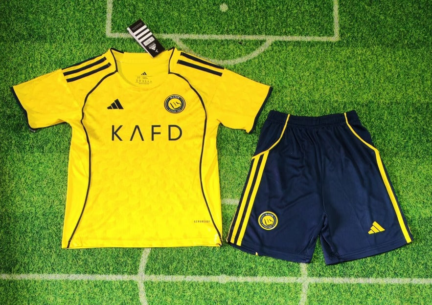 Ronaldo Kids Football Kit - Al Nassr - Yellow 2025 Home