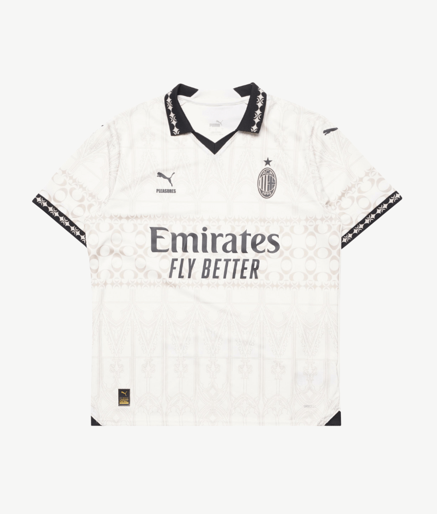 AC MILAN X PUMA X PLEASURES 2023/24 CREAM REPLICA SHIRT
