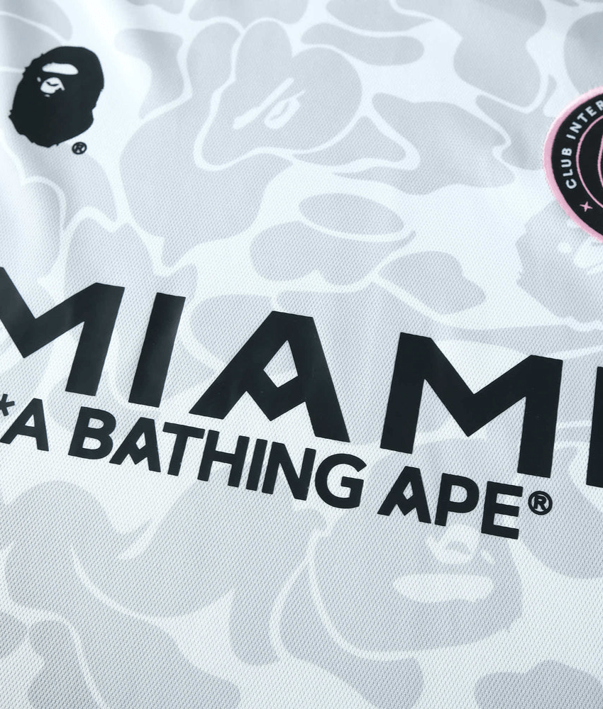 BAPE X INTER MIAMI 2023/24 WHITE CAMO SHIRT