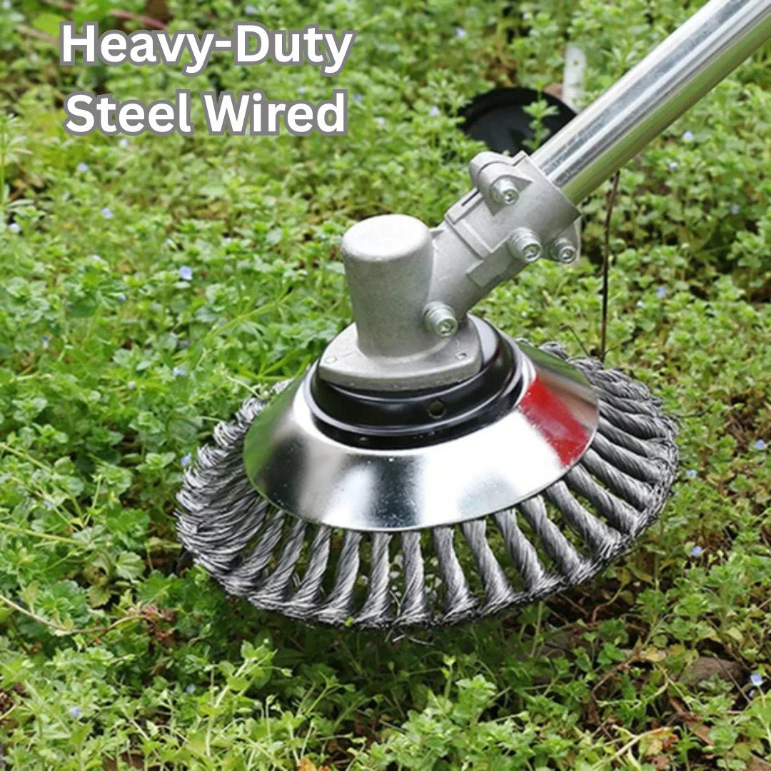 BladePro – 360° Carbon Steel Wire Brush Cutter Head 8"