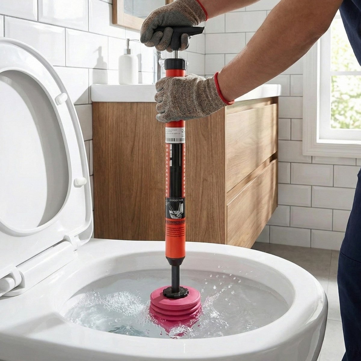 High-Pressure Plunger for Quick Clogs