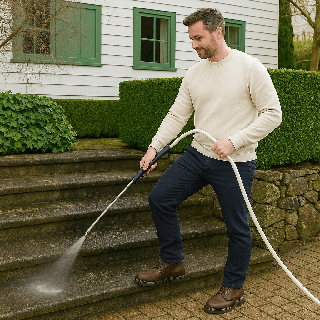 JetCrafter – High-Pressure Garden Hose Attachment for Cleaning