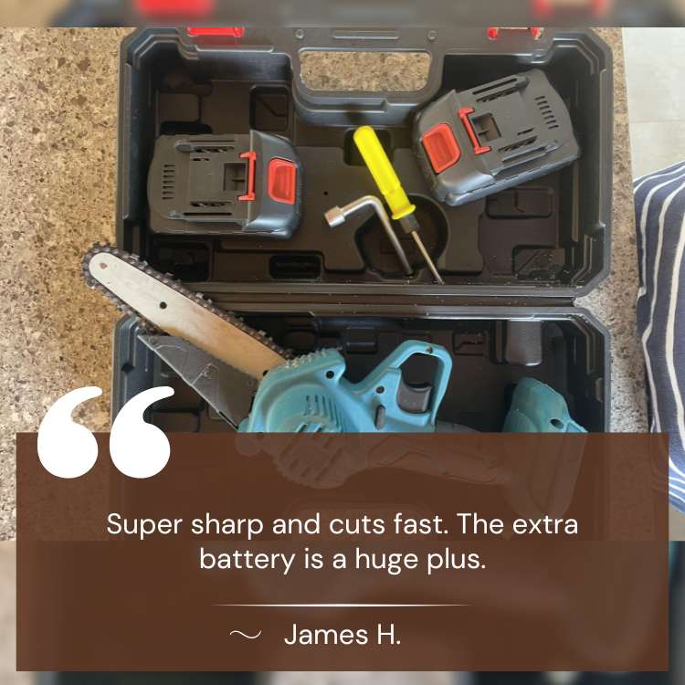 SharpEdge 6" Mini Cordless Electric Chainsaw