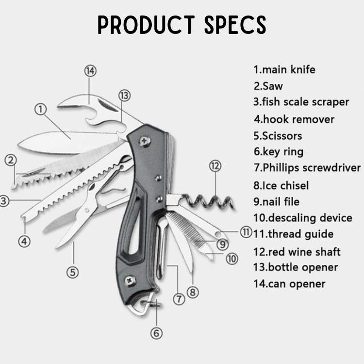 Ultimate Multifunction Swiss Knife