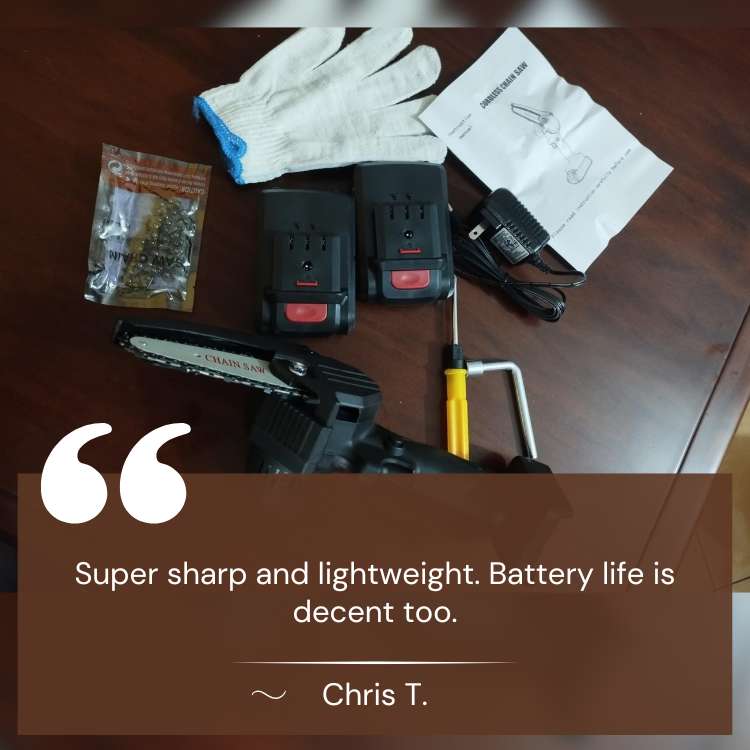 UltraSharp 24V Mini Chainsaw (Two Batteries)
