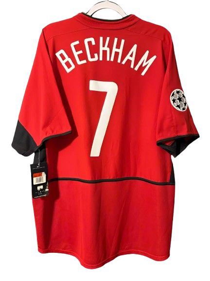 David Beckham #7 Manchester United Retro footbal Jersey 02/03 | Era (UCL Edition) football shirt