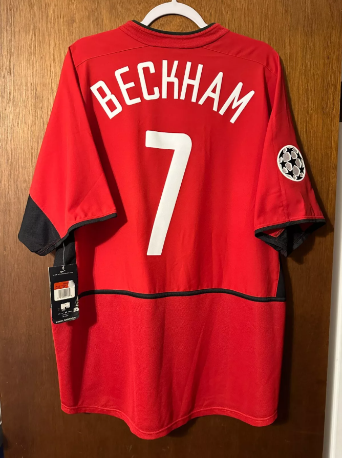 David Beckham #7 Manchester United Retro footbal Jersey 02/03 | Era (UCL Edition) football shirt