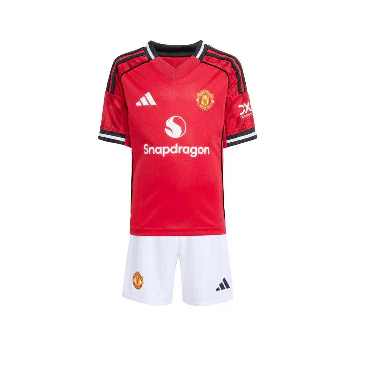 2025-26 Manchester United Home Kids Football Kit
