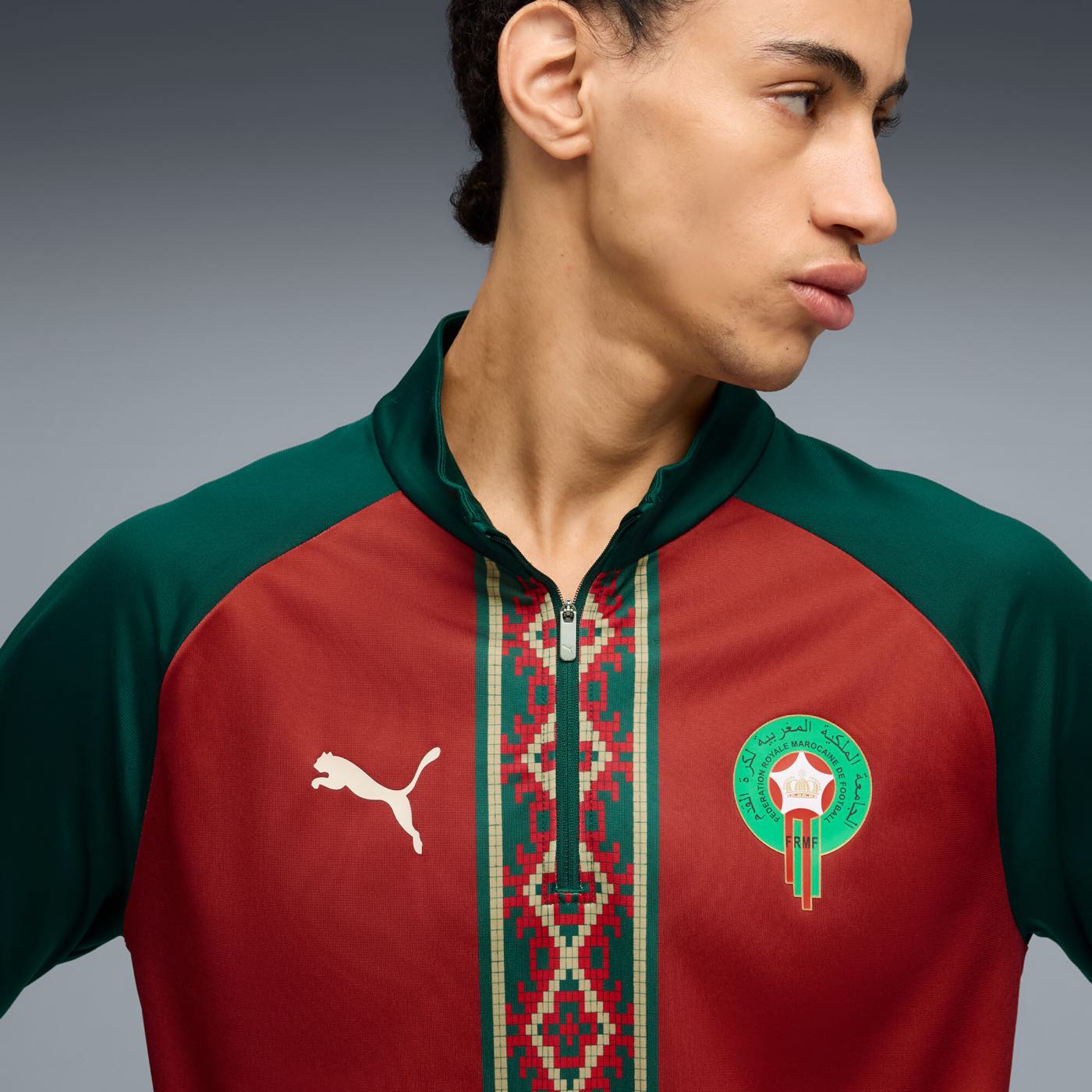 Morocco Warm Up 1/4 Zip Training Top