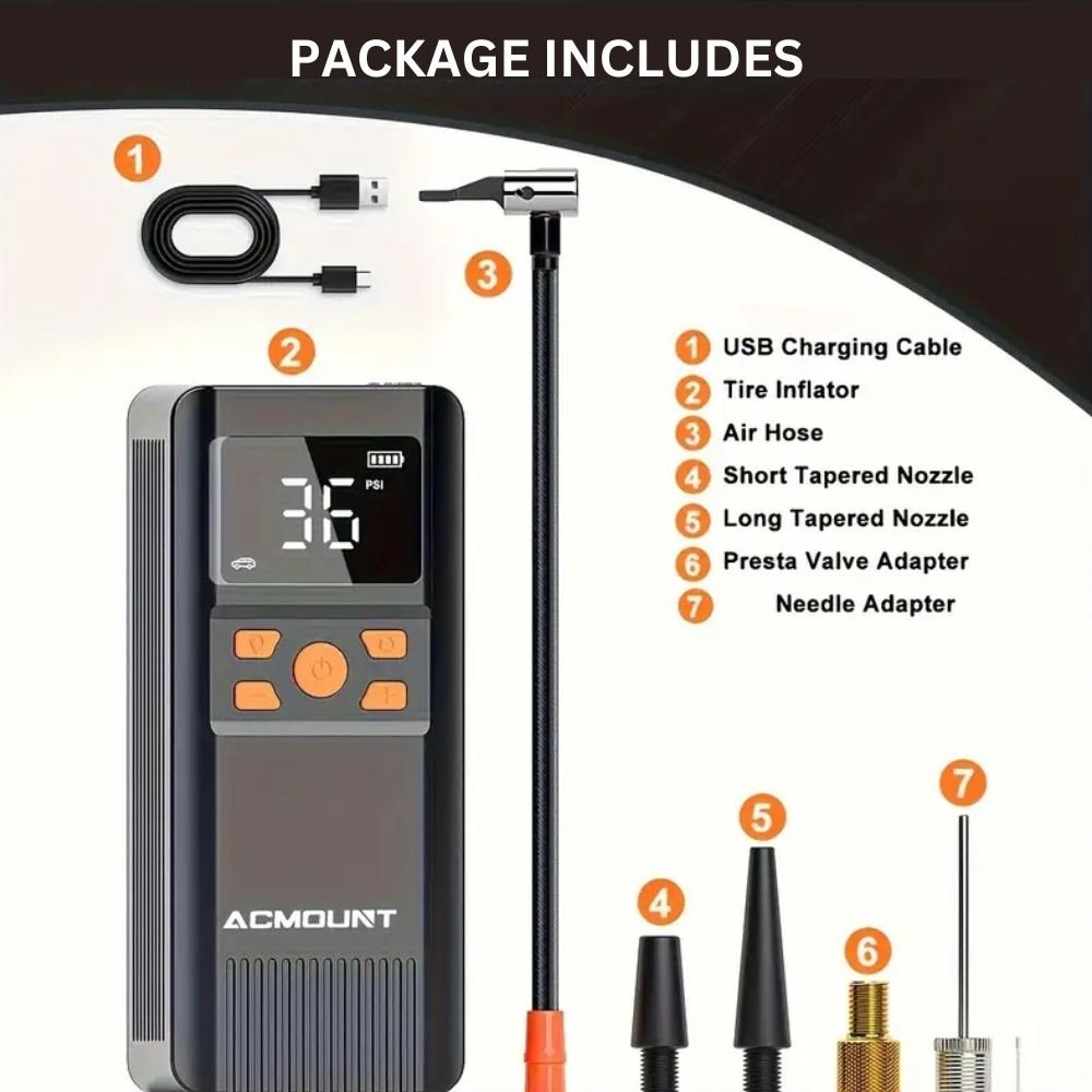 ACMOUNT 150PSI Portable Tyre Inflator