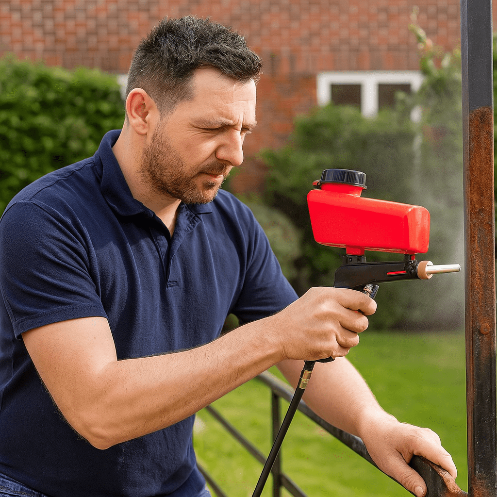 BlastForge – Precision Sandblasting Gun for Restoration