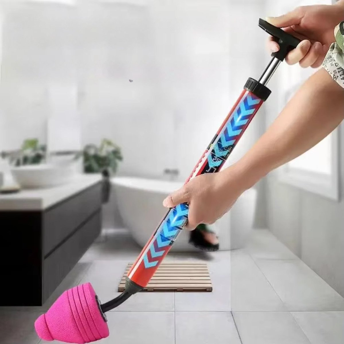High-Pressure Plunger for Quick Clogs