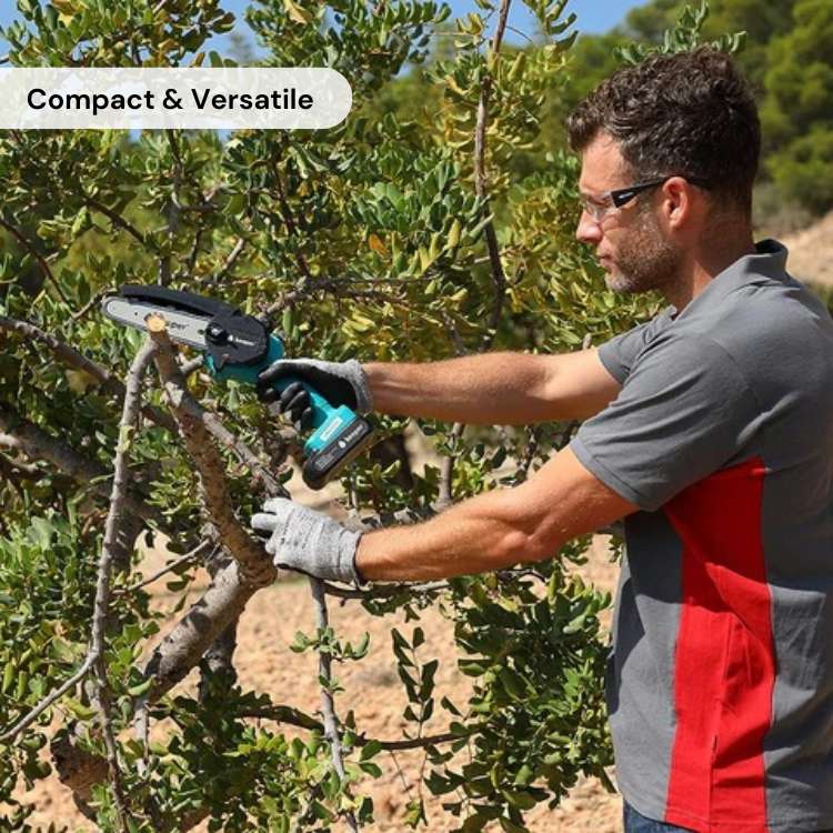 SharpEdge 6" Mini Cordless Electric Chainsaw