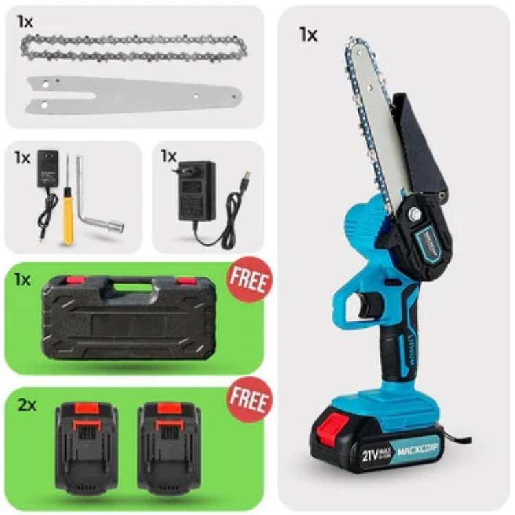 SharpEdge 6" Mini Cordless Electric Chainsaw